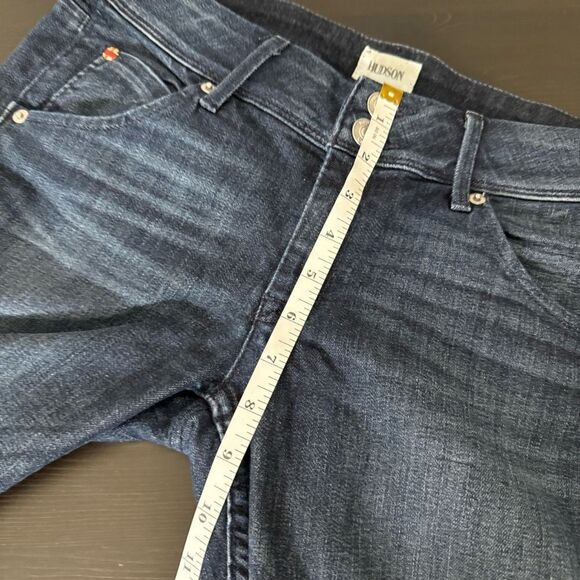 Hudson Jeans Womens Sz 27 Blue Collin Flap Skinny Ankle Raw Hem Low Rise Denim - Picture 13 of 14